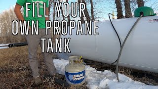 HOW TO FILL YOUR OWN PROPANE TANKS AT HOME [upl. by Wampler804]