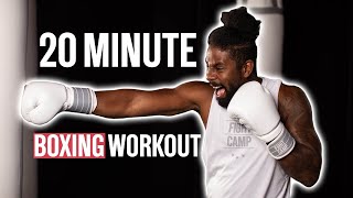 4 Round Boxing Workout AtHome with Coach PJ [upl. by Inafit]