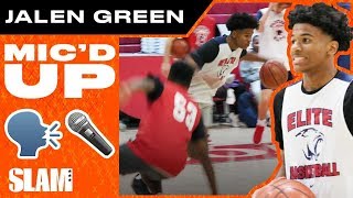 Jalen Green was WYLIN’ in the Gym MIC’D UP 😂  SLAM Practice [upl. by Mendoza]