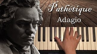 Beethoven  Pathétique Sonata  2nd Movement Piano Tutorial Lesson [upl. by Arny319]