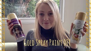 DIY with gold spray paint [upl. by Ailesor]