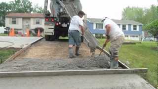 How to Pour a Concrete Driveway [upl. by Ethbun]