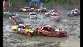 2017 Demolition Derby  Smash Up For MS  Small Car Heat [upl. by Skolnik]