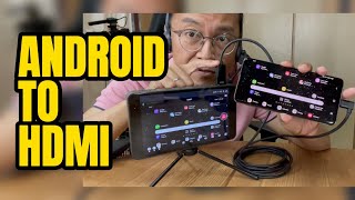 How to Mirror Android USBC to HDMI CableCreation for live streaming [upl. by Kohn521]