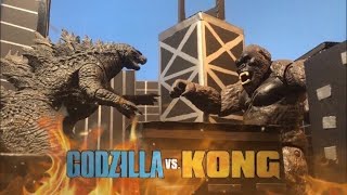 GODZILLA VS KONG  Stop Motion Battle [upl. by Tristas]