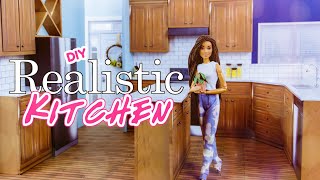 DIY  How to Make Realistic Miniature Doll Kitchen [upl. by Perpetua]