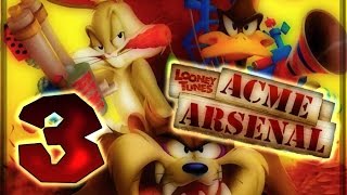 Looney Tunes Acme Arsenal Walkthrough Part 3 X360 Wii PS2 World 1  Level 3 Boss [upl. by Noxin]