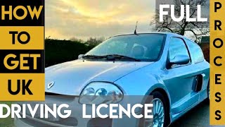 UK DRIVING LICENCE  FULL PROCESS EXPLAINED [upl. by Allisan501]