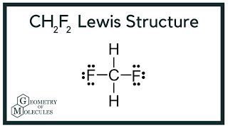 CH2F2 Lewis Structure Difluoromethane [upl. by Hwu]