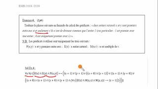 Exercice sur le Calcul des prédicats  EMD 2018  2019 [upl. by Gustaf49]