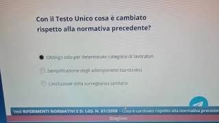 Risposte quiz finale alternanza scuola lavoro modulo 8 [upl. by Moncear]