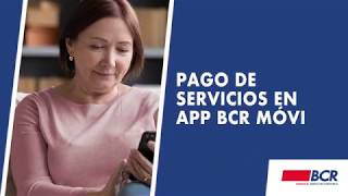 Pago de servicios en la App BCR Móvil [upl. by Idnaj]