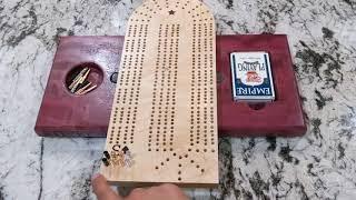 Cribbage Board with Storage [upl. by Artiek]