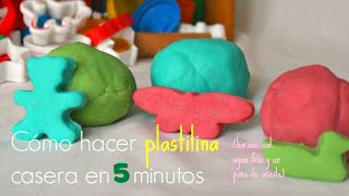 PLASTILINA CASERA en 5 minutos SIN COCCIÓN Biodegradable  Trucos de Familia [upl. by Elacsap]