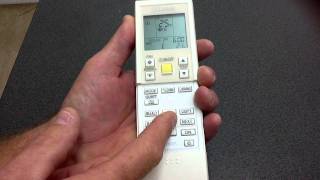 Daikin Remote Control 7 Day Timer Programming [upl. by Oeram]