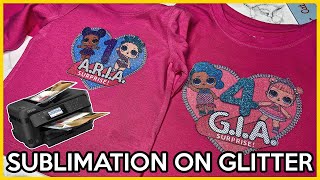 Sublimation on GLITTER  How To [upl. by Attenol753]