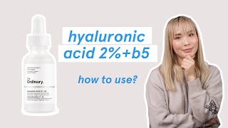 ⚡️The ordinary hyaluronic acid 2  b5  review how to use amp how to layer [upl. by Rolando]