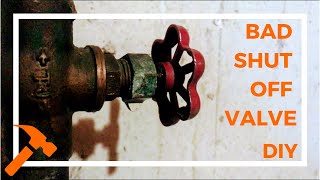 How To Replace Leaky Water Main Valve  Bad Shut Off Valve DIY [upl. by Adnyleb830]