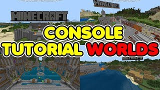 Minecraft Bedrock ALL CONSOLE Tutorial Worlds DOWNLOAD [upl. by Enilaf]