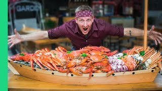 66 POUND SEAFOOD BOAT CHALLENGE World Record Attempt [upl. by Euridice207]