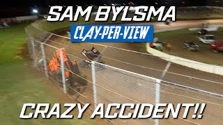 Sprintcars Sam Bylsma Massive Crash  Toowoomba Speedway [upl. by Elissa]