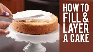 How to Fill and Layer a Cake from Wilton [upl. by Gabbey915]