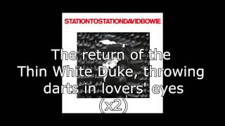 Station to Station  David Bowie  Lyrics [upl. by Nolrac983]