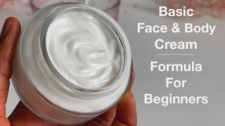 How To Formulate Simple Day amp Night Moisturising Cream  Formula For Beginners Face amp Body Cream [upl. by Mcafee]