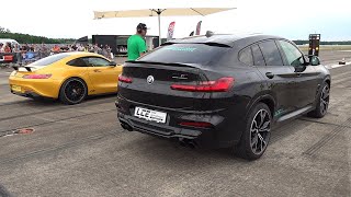 650HP BMW X4M Competition vs 850HP MercedesAMG GT S [upl. by Alvera461]