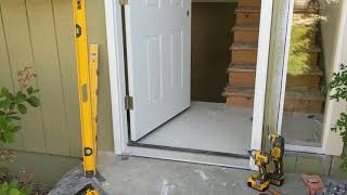 Jeld Wen Front Door Installation  Really crappy products and craftsmanship PART 1 [upl. by Arretal]