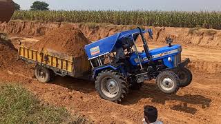 ताकत देखो Sonalika 35 MM Tractor performance with Loded Tralla Gulab Raiya Tractor Duniya [upl. by Gimble310]