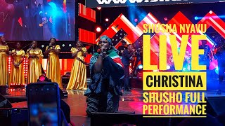 CHRISTINA SHUSHO FULL PERFORMANCE IN NAIROBI KENYA  SHUSHA NYAVU LIVE  CHURCHILL CROSSOVER [upl. by Ralleigh]