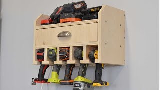 Build a Cordless Drill Charge Station and Tool Organizer [upl. by Wilfred]