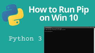 How to Run PIP install From Windows 10 Command Prompt To Install Python Packages [upl. by Bouldon]