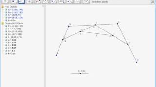 Making of a GeoGebra Work  Bezier Curve [upl. by Isyak]