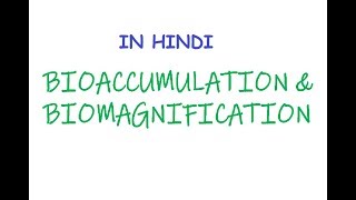 What is Bioaccumulation amp Biomagnification  In Hindi [upl. by Zehc]