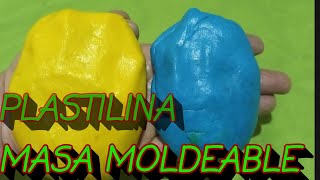 como hacer  PLASTILINA CASERA FACIL  expeeimento [upl. by Saretta]