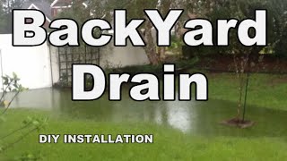 DIYers Solve Backyard Water Flood [upl. by Airekat84]