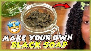 How to Make African Black Soap NO Toxic Chemicals  EASY Method [upl. by Oigile]