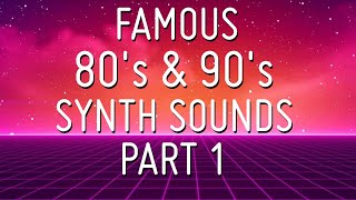 Famous synth sounds of the 80s and 90s Part 1 CMI Yamaha DX7 Korg M1 Roland D50 TX81Z [upl. by Charita]