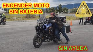 Cómo Encender una Moto empujada SIN Batería [upl. by Olympia]