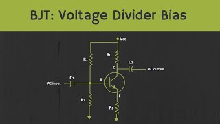 BJT Voltage Divider Bias Configuration [upl. by Arinaj]