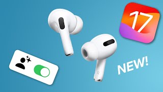 iOS 17 NEW Airpods Features [upl. by Merideth]