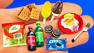 14 MINIATURE FOOD amp THINGS IDEAS TO DIY IN 5 MINUTE CRAFTS [upl. by Yelac]