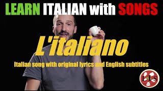 Italian Song quotLitalianoquot with lyrics English translation and explanations [upl. by Surtimed]