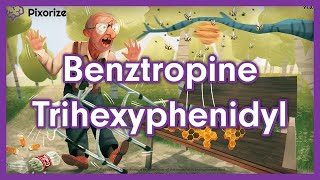 Benztropine Trihexyphenidyl Mnemonic for USMLE [upl. by Manson]