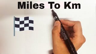 How to Convert Miles to KM in 3 Seconds  Easy Way [upl. by Naffets]