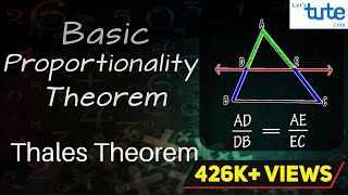 Basic Proportionality Theorem  Thales Theorem  Geometry  Math  Letstute [upl. by Euk]