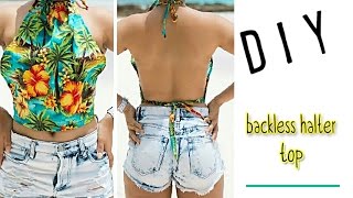 DIY Backless Summer Top [upl. by Ramraj990]