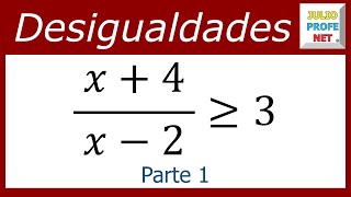 DESIGUALDADES RACIONALES  Ejercicio 1 Parte 1 [upl. by Rhee]